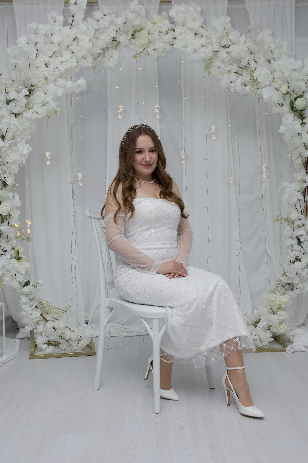 Nişan Dekoru - Çiçekli Kemer