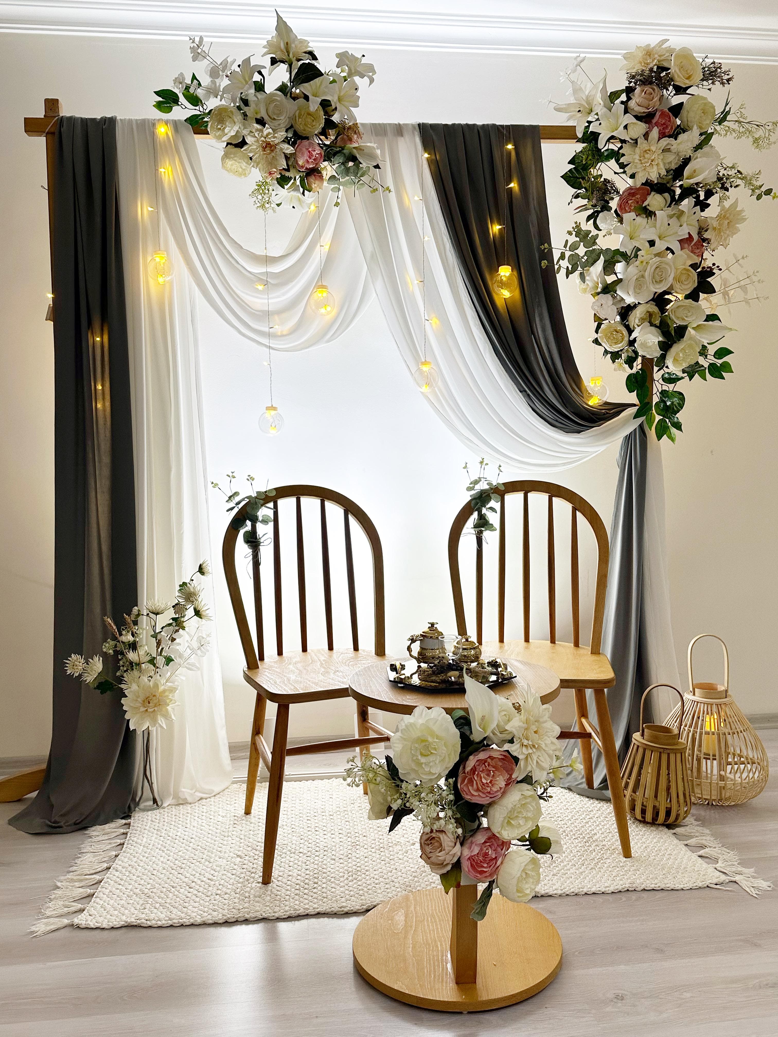 Söz Dekoru - Gri & Çiçek